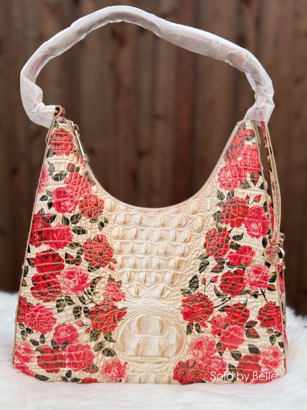 Nwt Brahmin Tabitha Romantic Roses Ombre Melbourne Purse